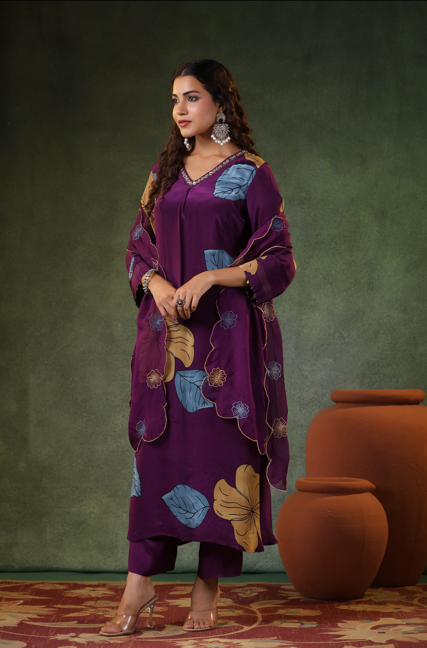 Deep Plum Purple Suit Set