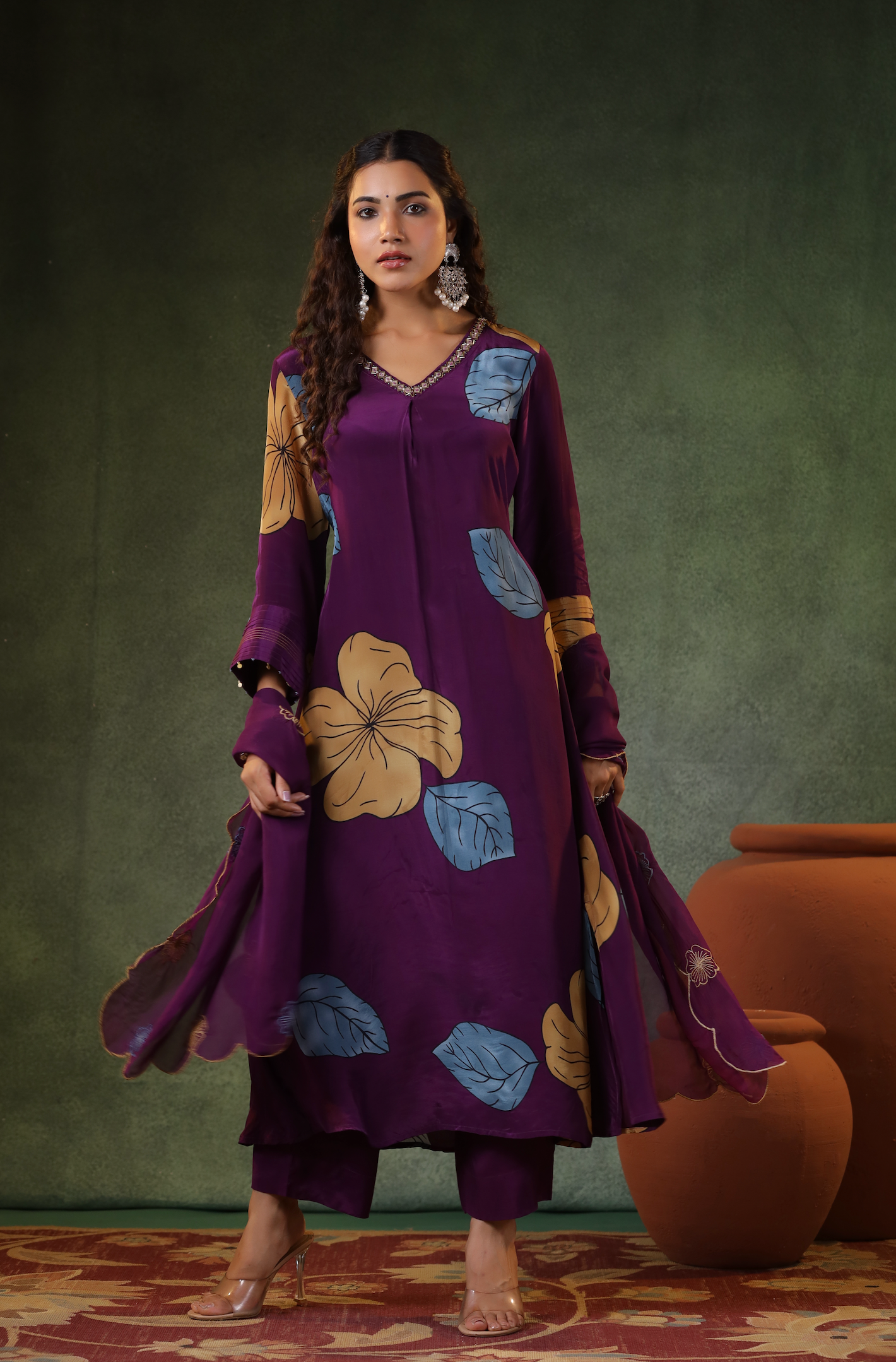 Deep Plum Purple Suit Set