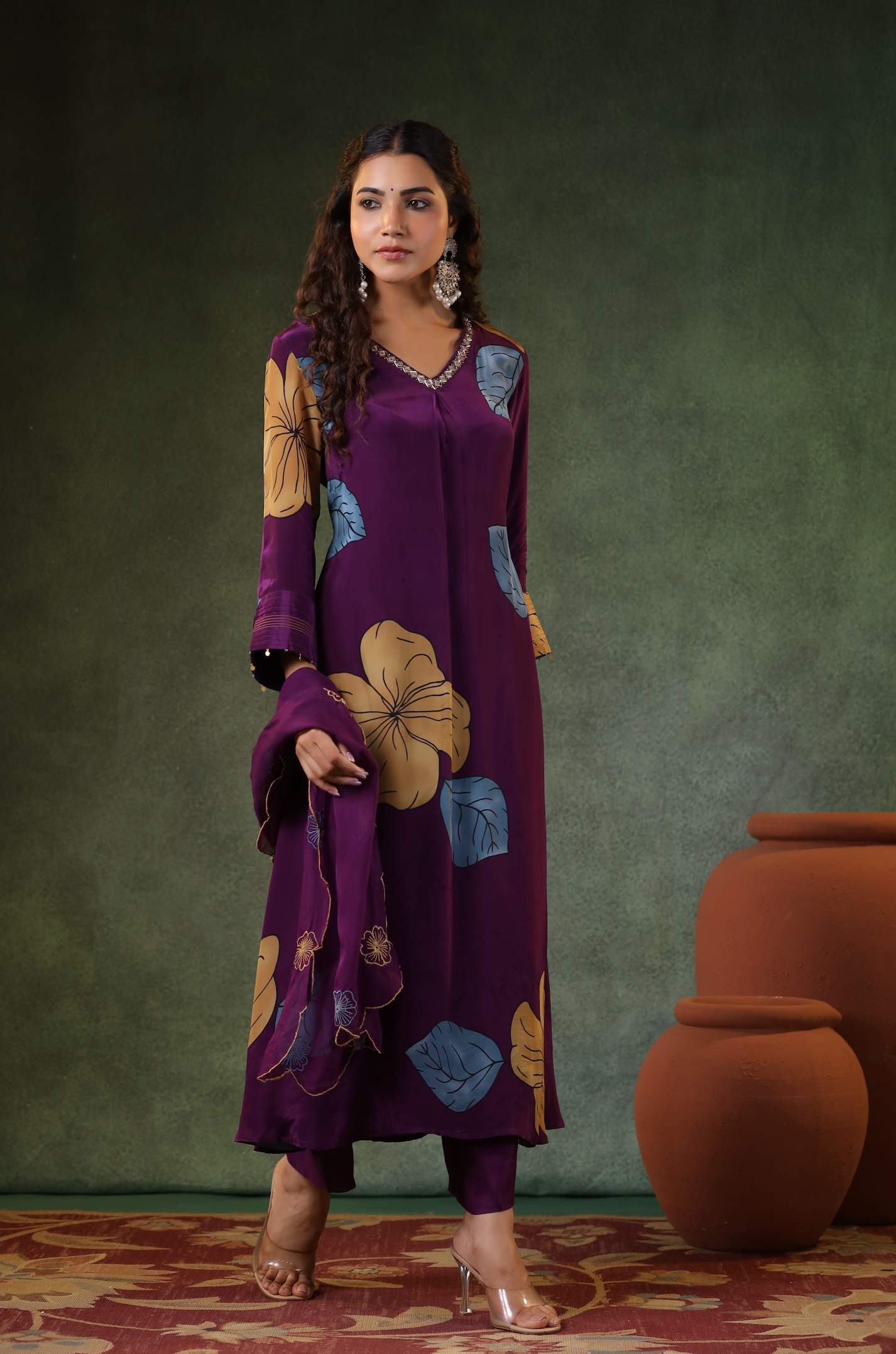 Deep Plum Purple Suit Set