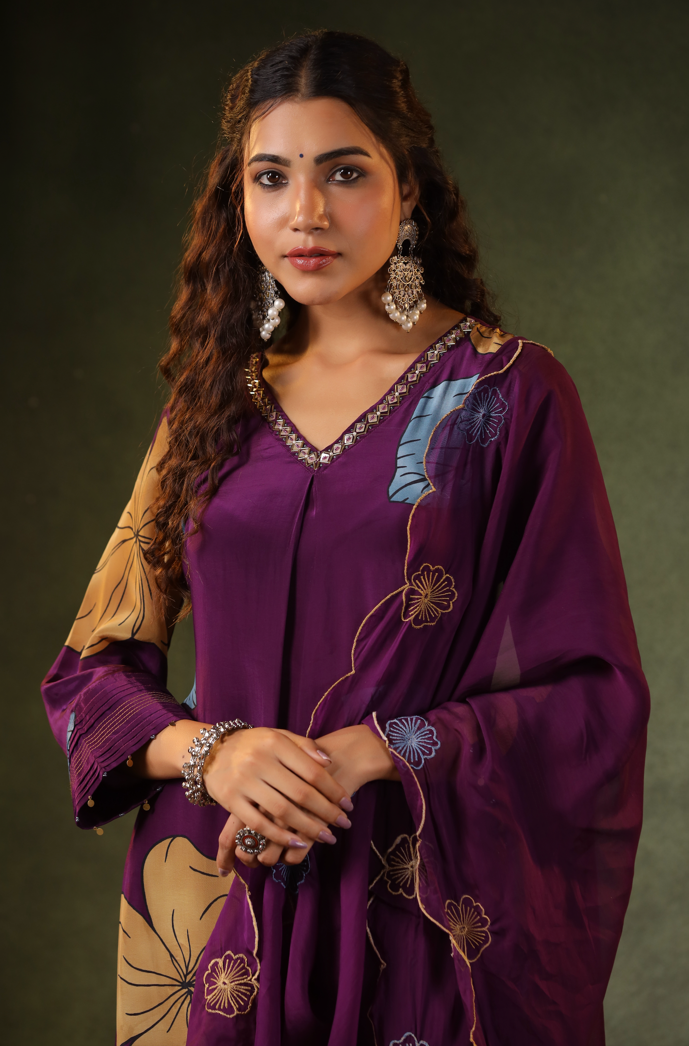 Deep Plum Purple Suit Set