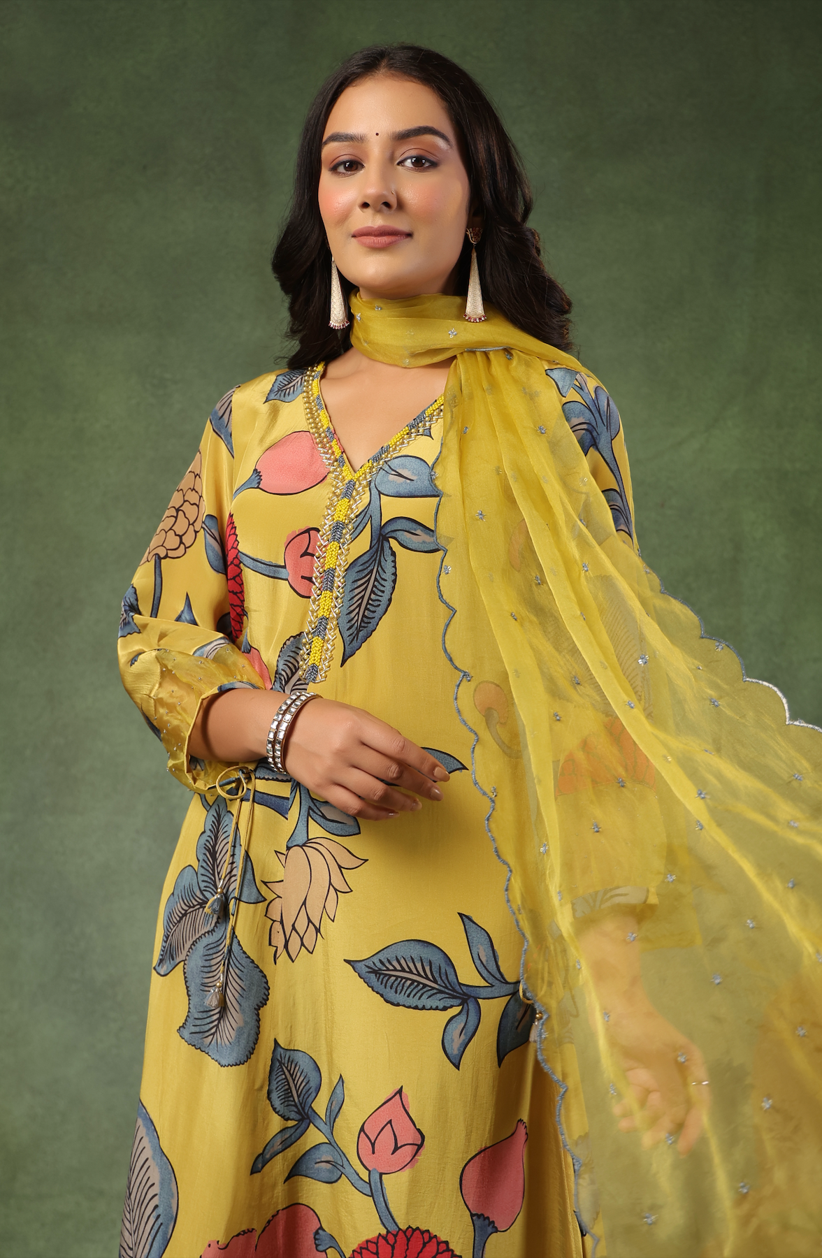 Yellow Shades Of Blue Suit Set