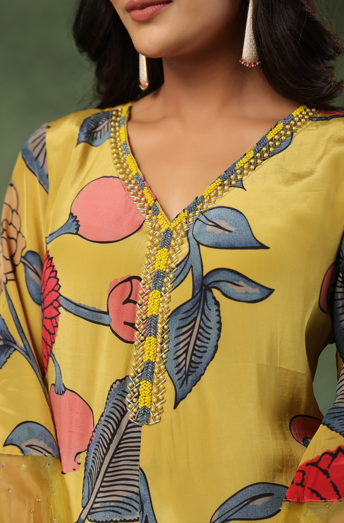 Yellow Shades Of Blue Suit Set