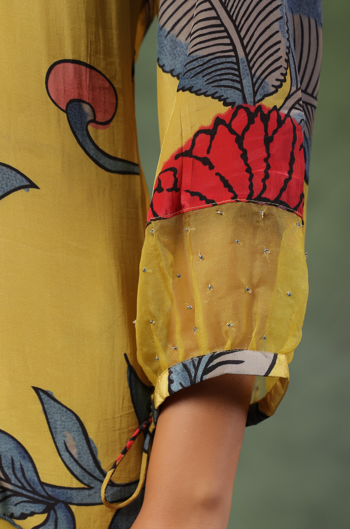 Yellow Shades Of Blue Suit Set