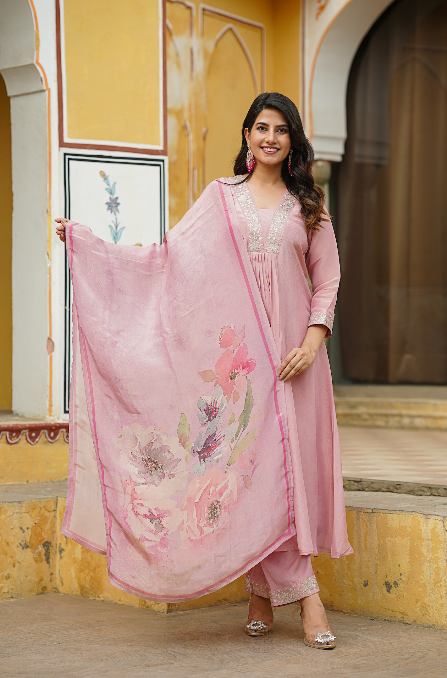 Light Blush Shimmer Suit Set