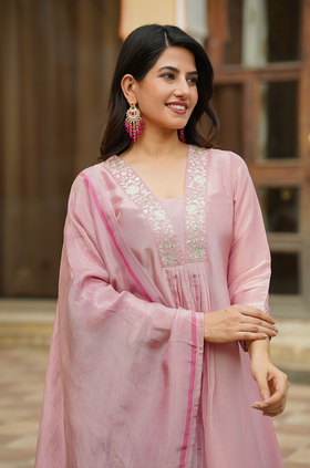 Light Blush Shimmer Suit Set