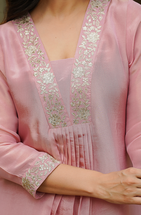 Light Blush Shimmer Suit Set