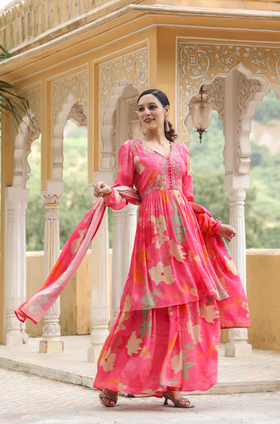 Taffy Pink Suit Set
