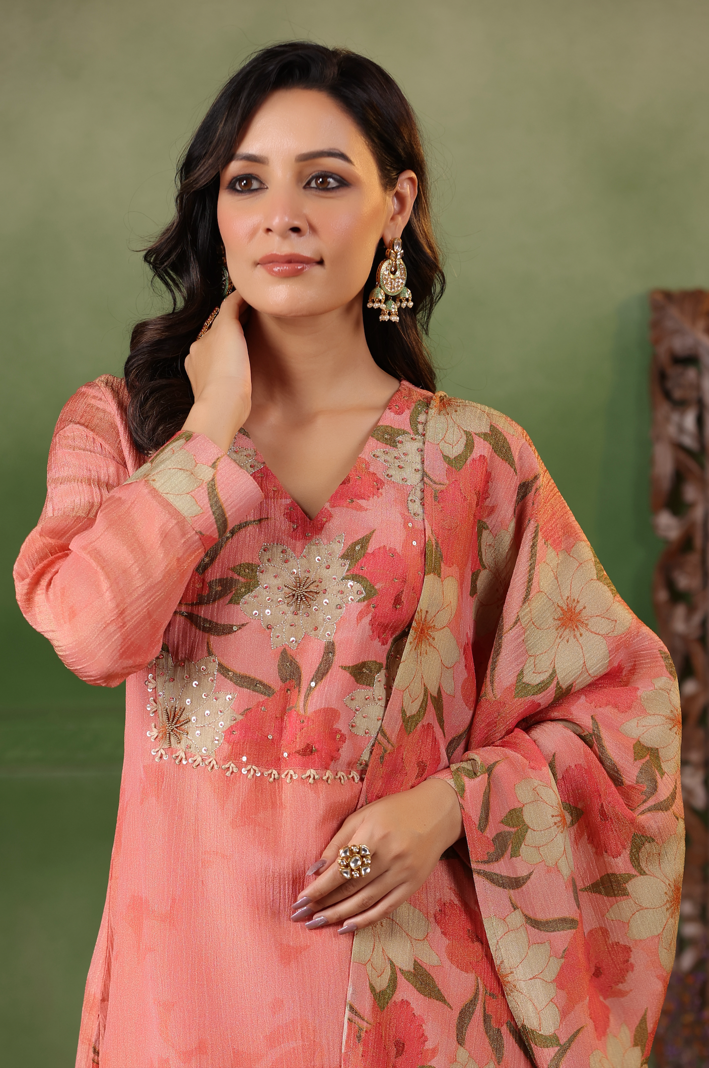 Blushing Pink Shimmer Suit Set