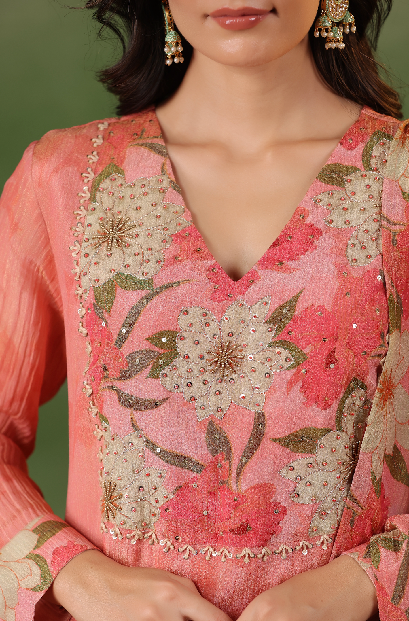 Blushing Pink Shimmer Suit Set