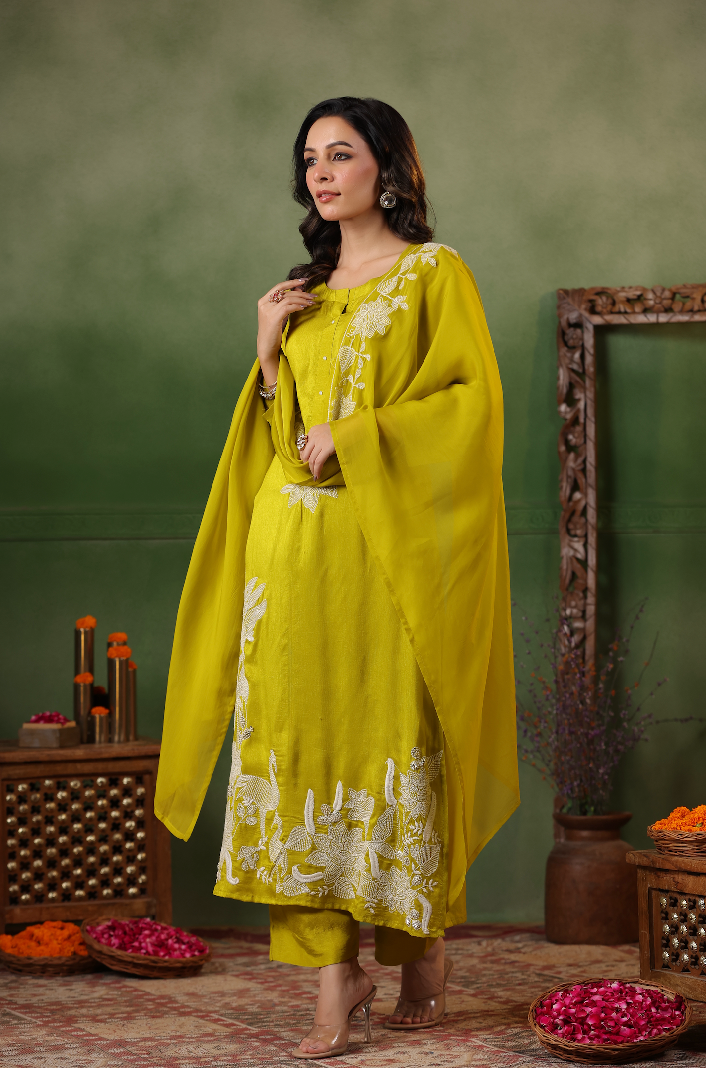 Luxury Mustard Suit set