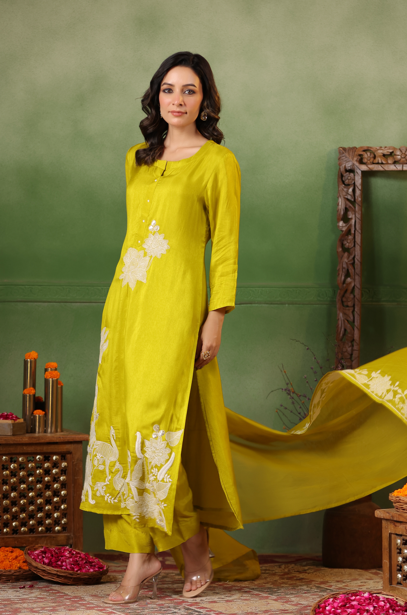 Luxury Mustard Suit set