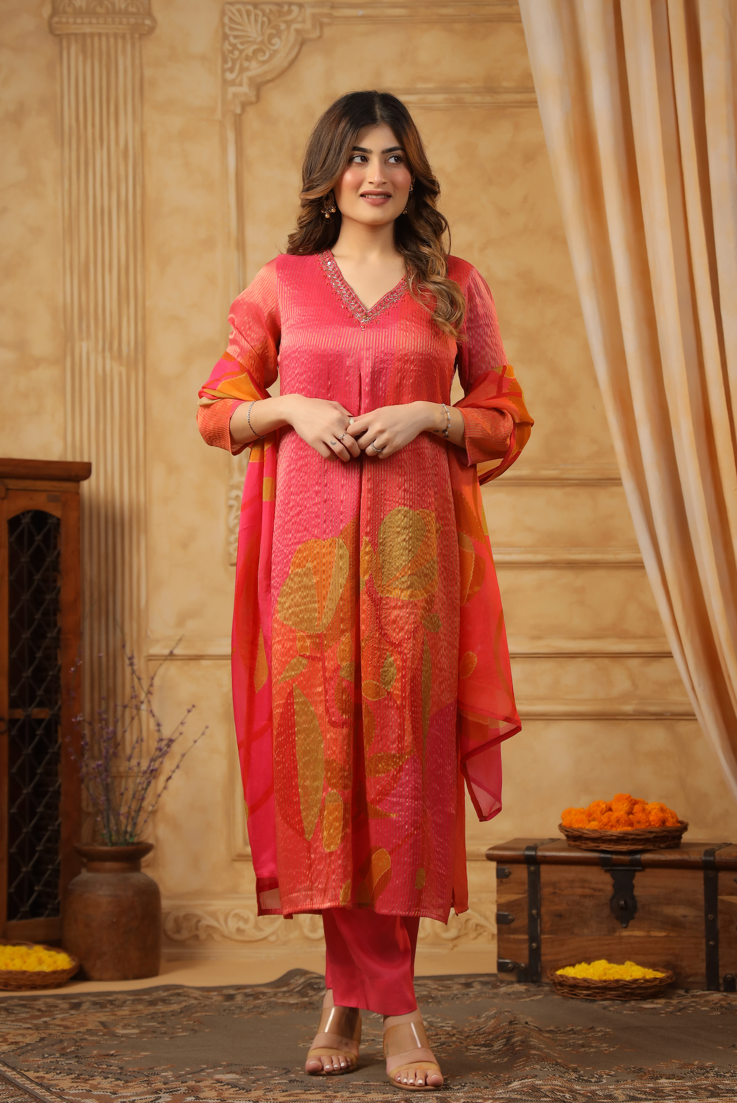 Shades of Persian Red Suit Set