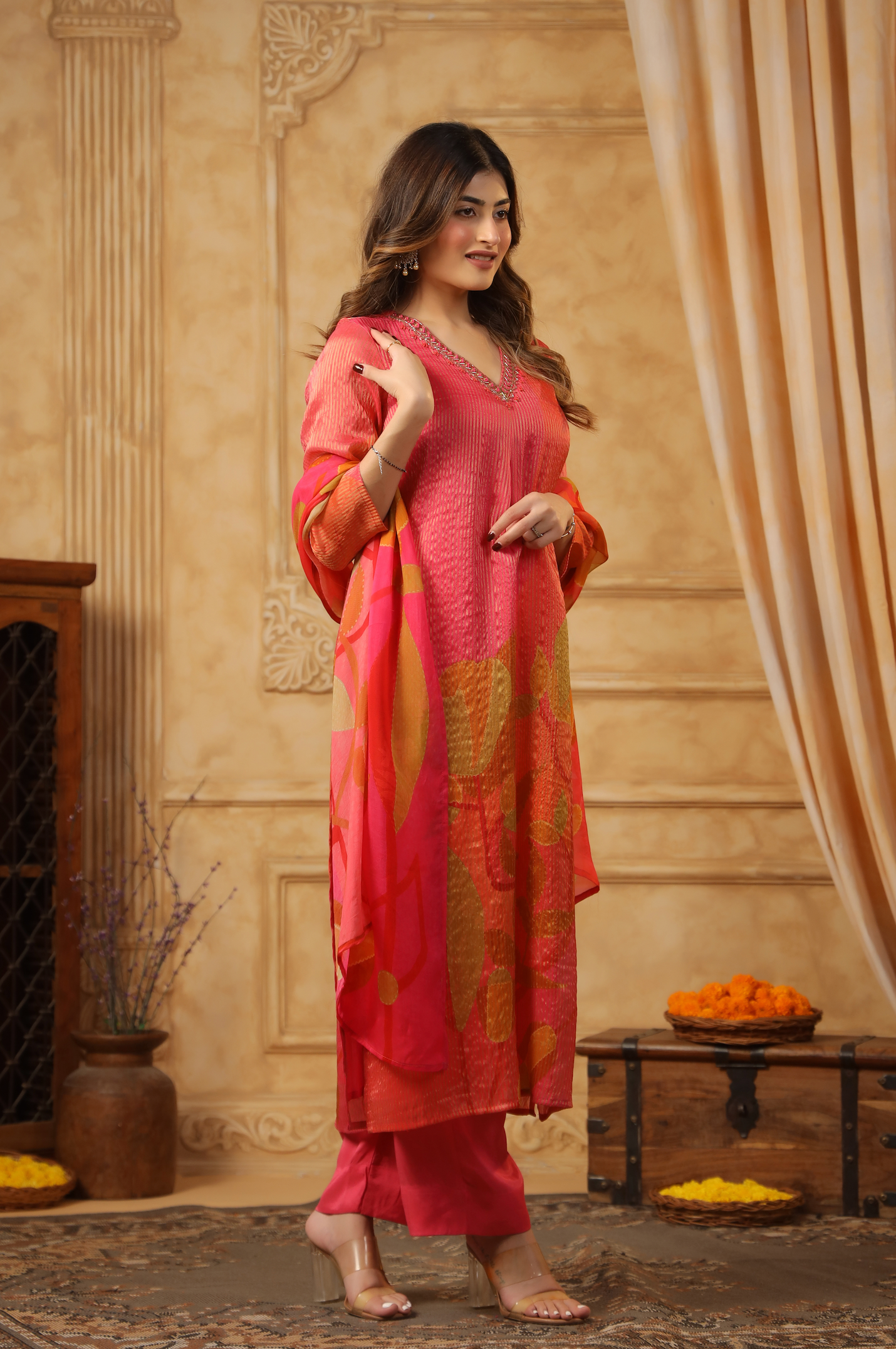 Shades of Persian Red Suit Set