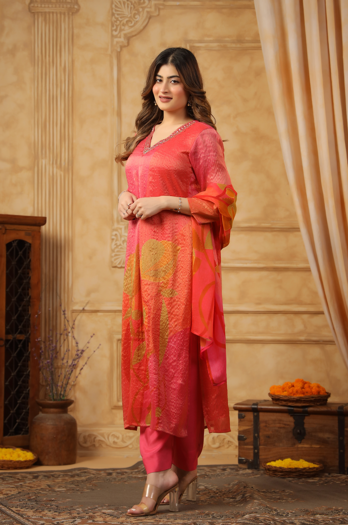 Shades of Persian Red Suit Set