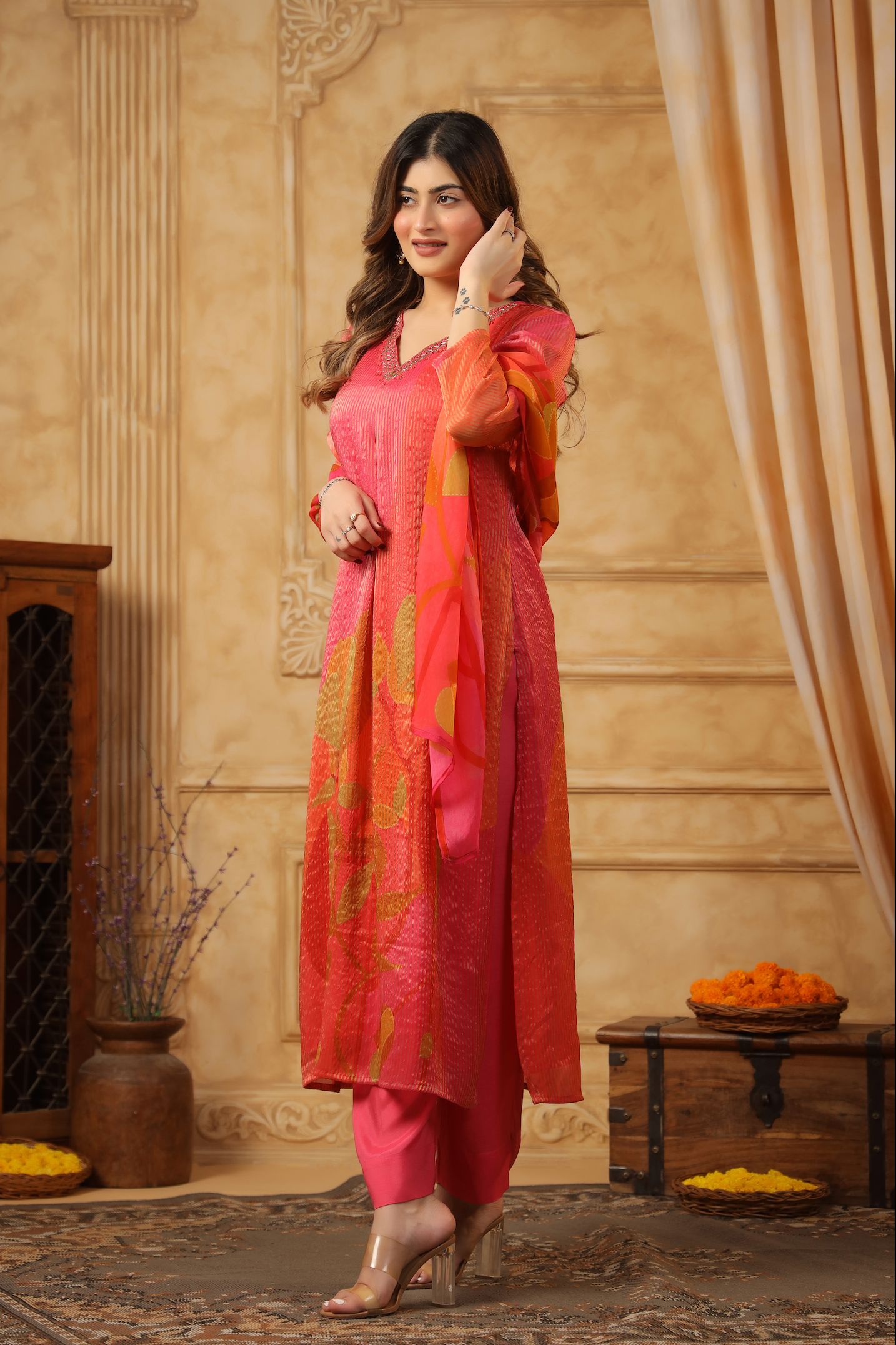 Shades of Persian Red Suit Set