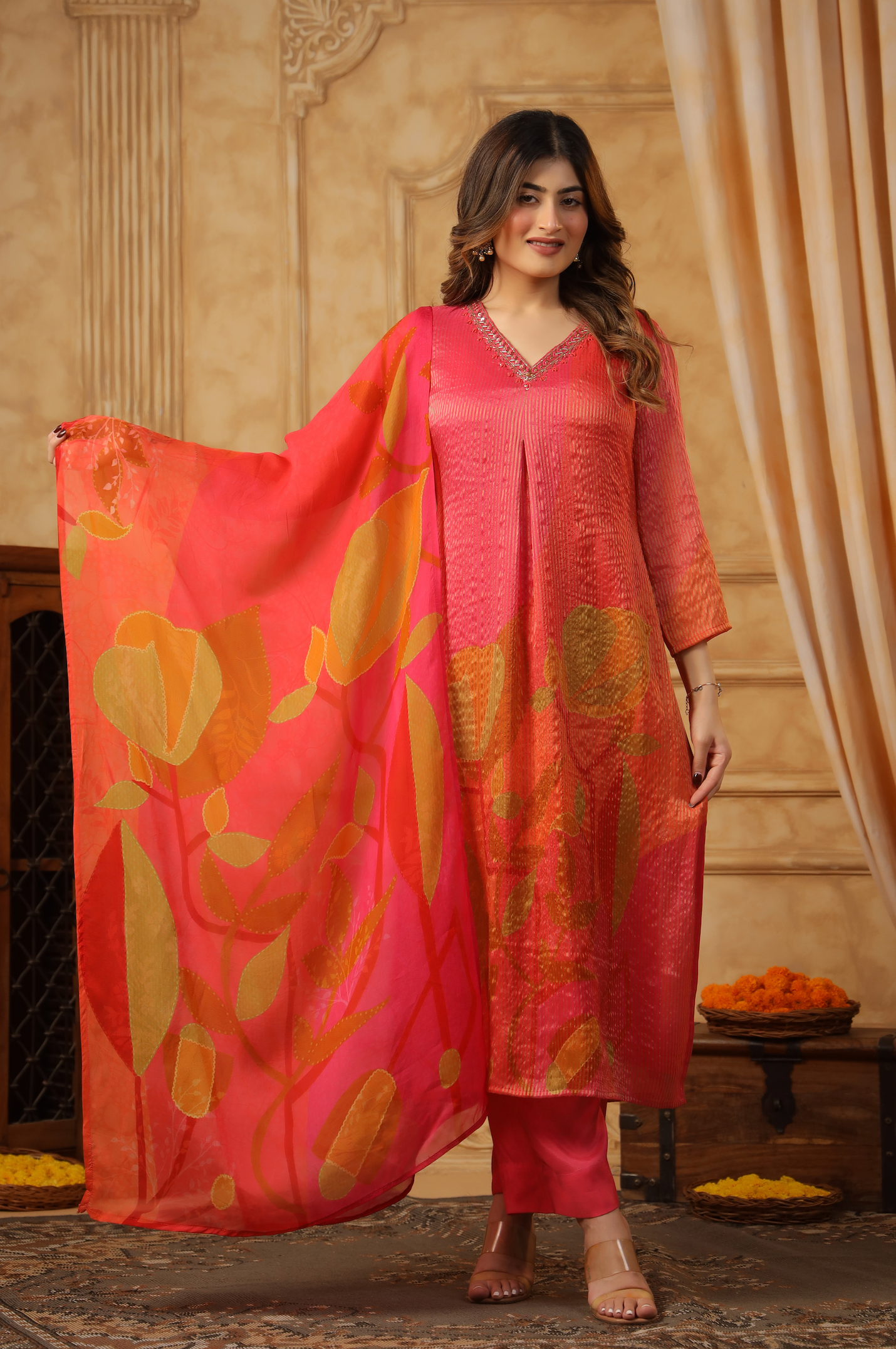 Shades of Persian Red Suit Set