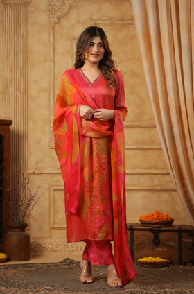 Shades of Persian Red Suit Set