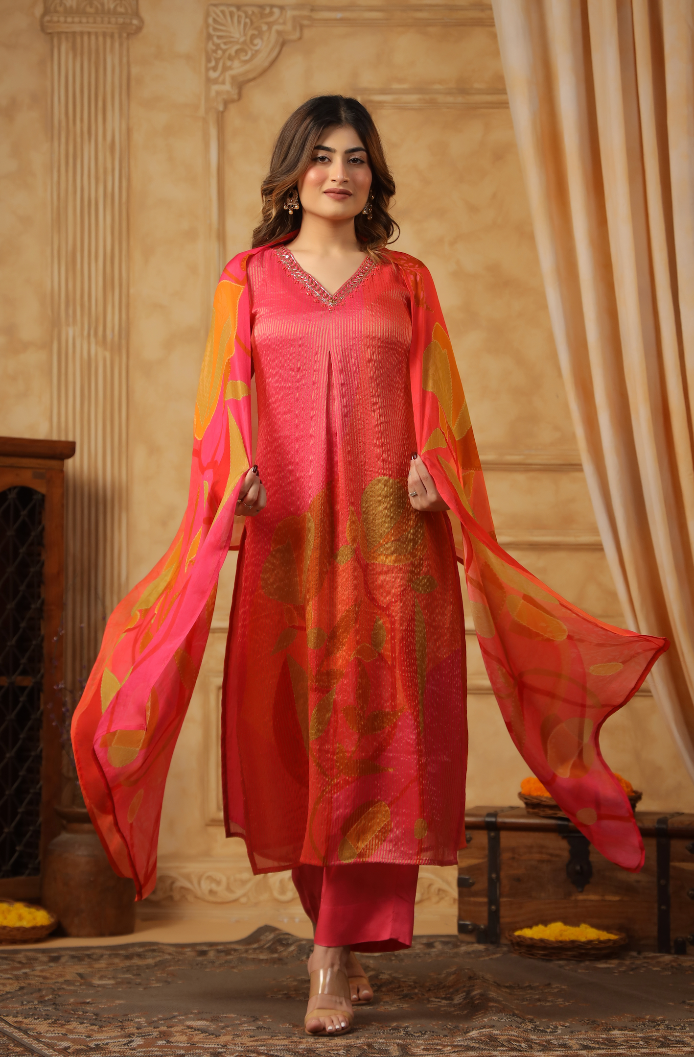 Shades of Persian Red Suit Set