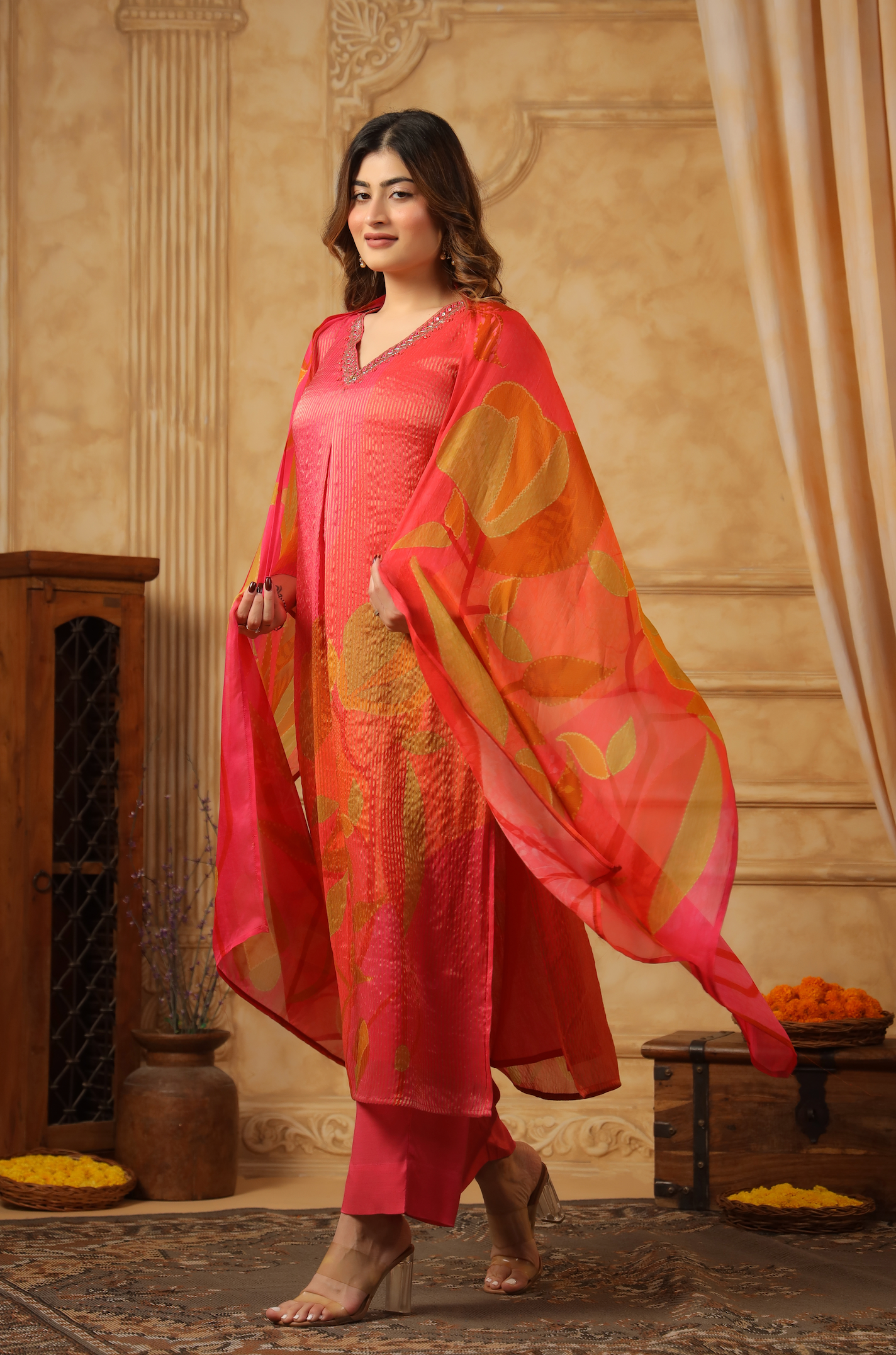 Shades of Persian Red Suit Set