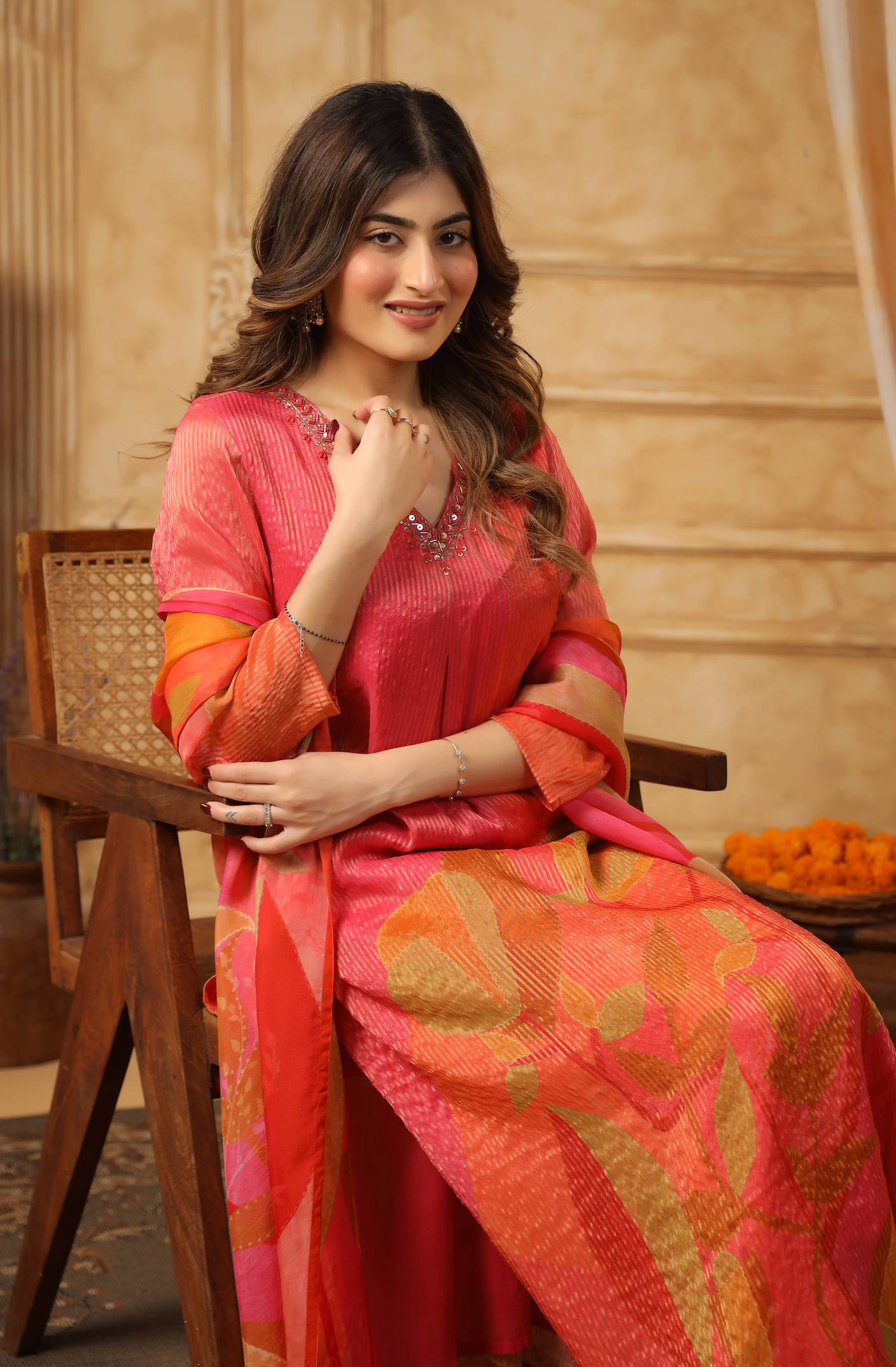 Shades of Persian Red Suit Set