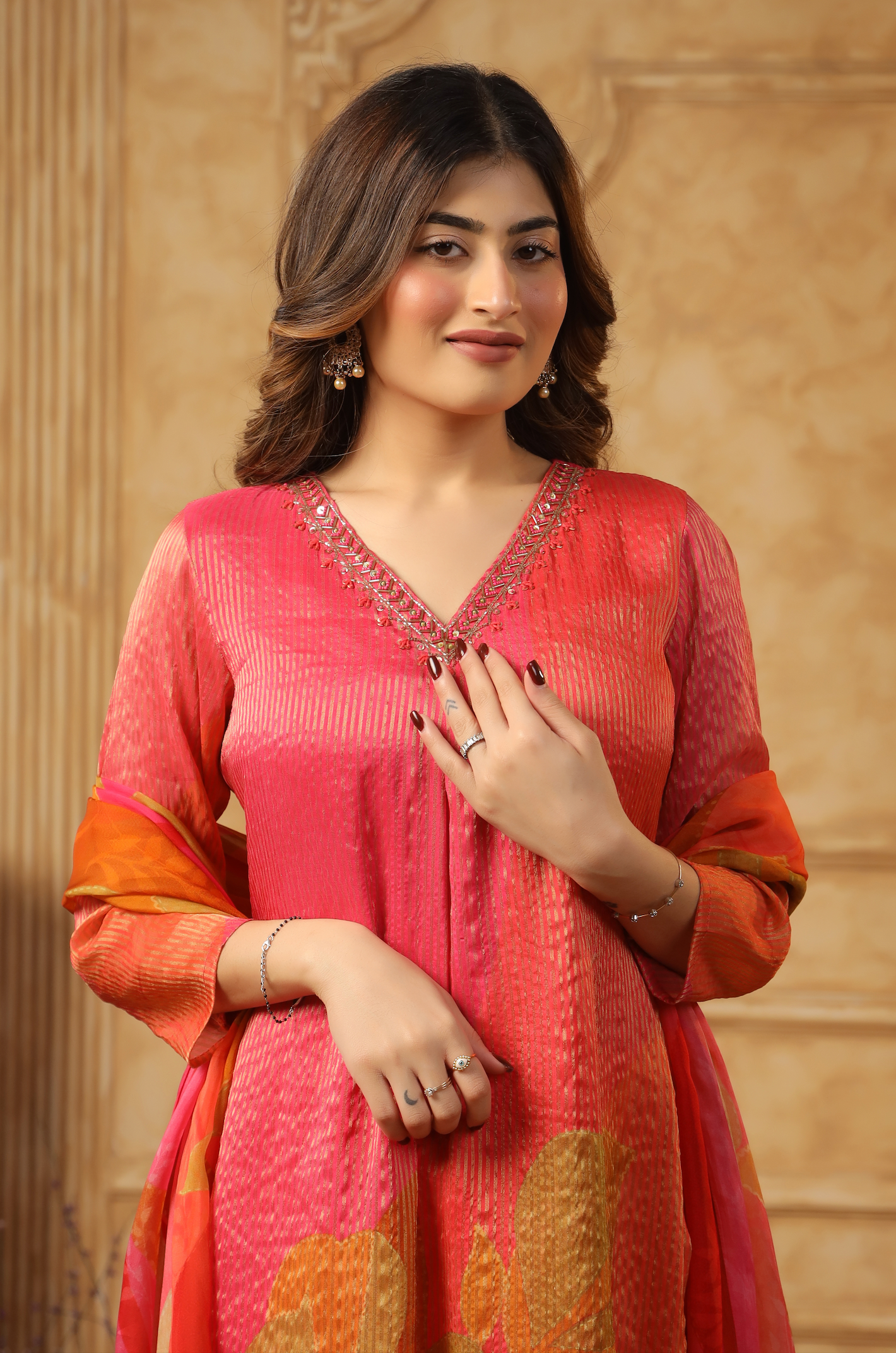 Shades of Persian Red Suit Set