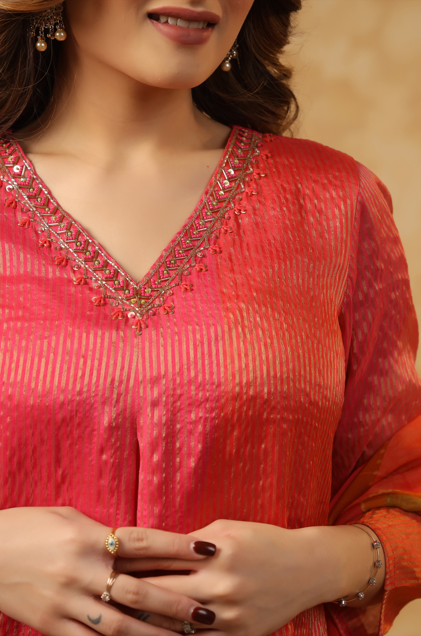 Shades of Persian Red Suit Set