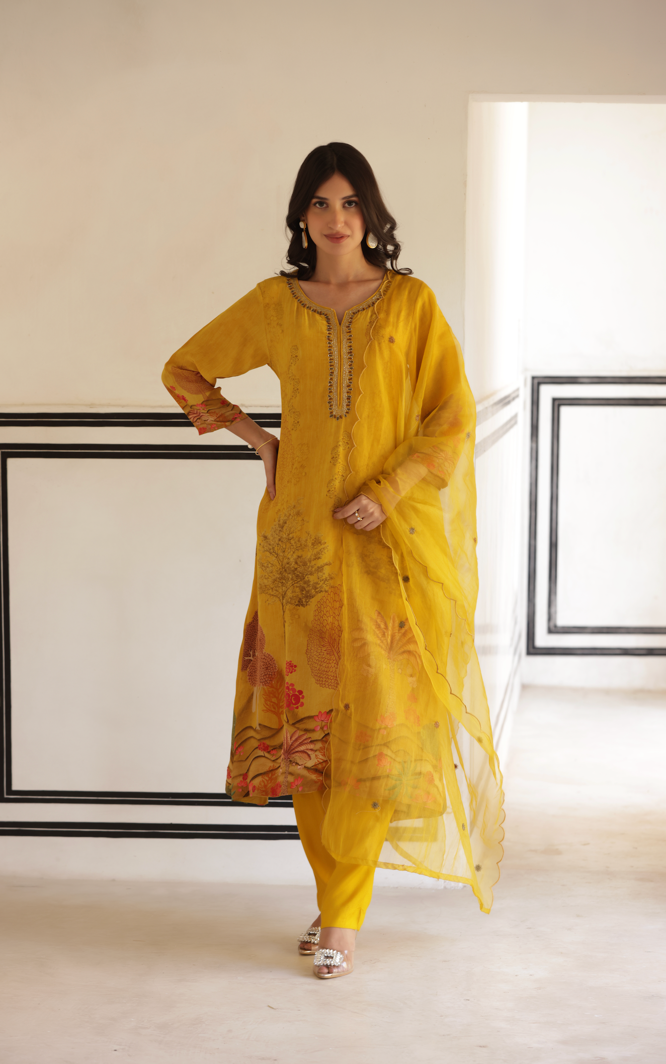 Lush Mustard Suit Set