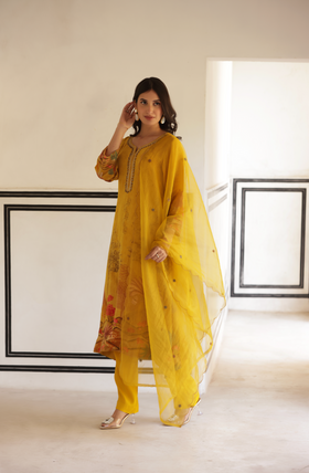 Lush Mustard Suit Set