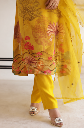 Lush Mustard Suit Set