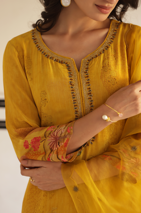 Lush Mustard Suit Set