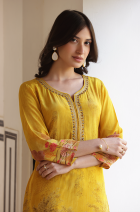 Lush Mustard Suit Set