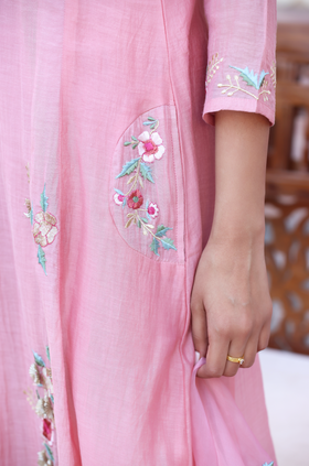 Peach Pearl A-Line Suit Set