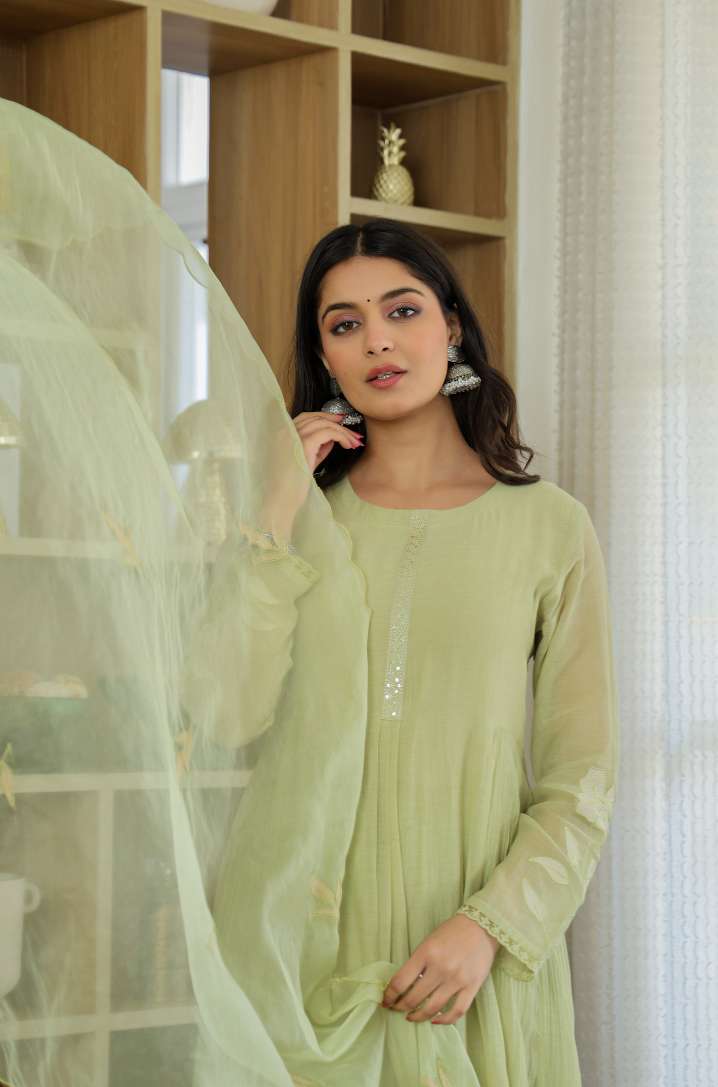 Fern Bliss Ensemble Chanderi Suit Set