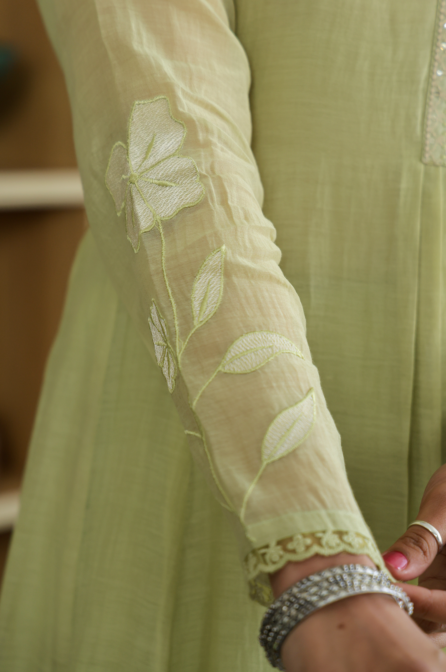 Fern Bliss Ensemble Chanderi Suit Set