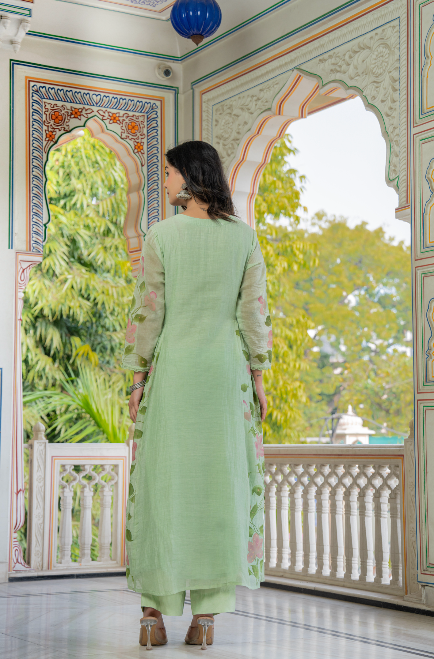 Mint Royale Mul Chanderi Suit Set