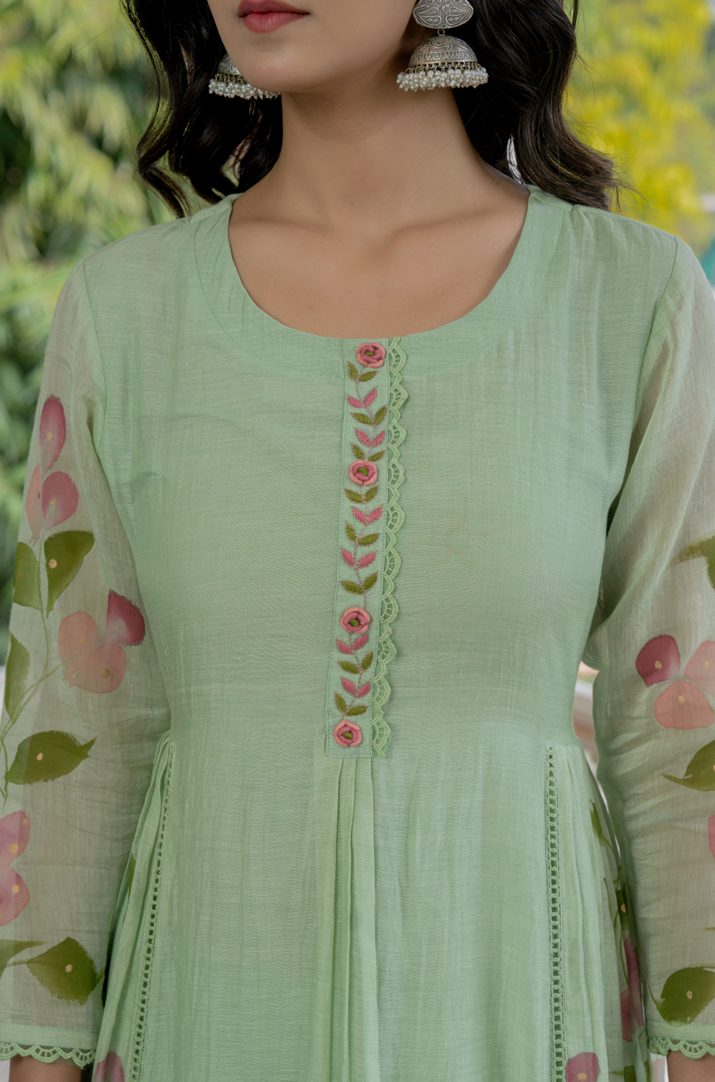 Mint Royale Mul Chanderi Suit Set