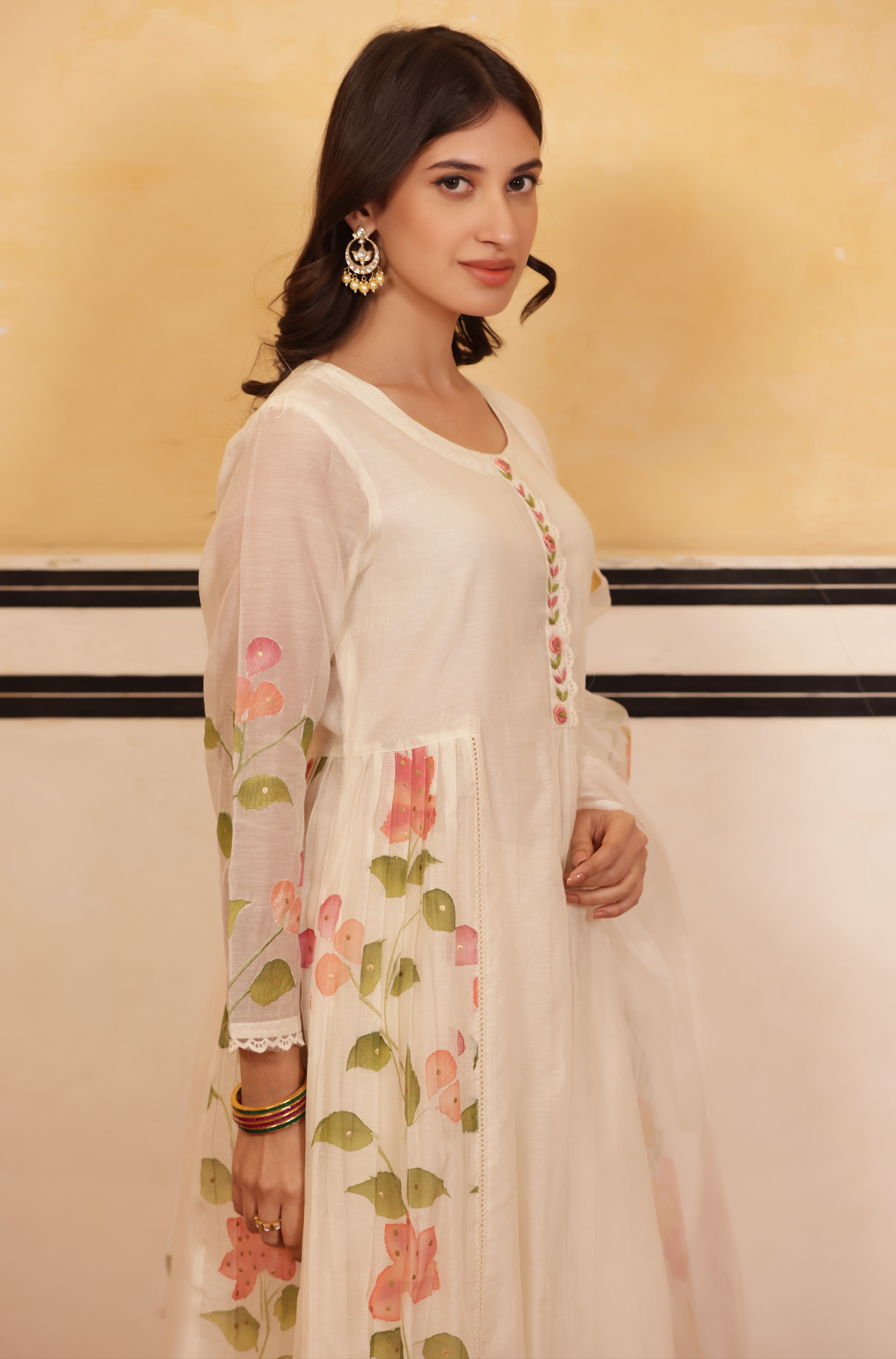 Ivory Grace Chanderi Suit Set
