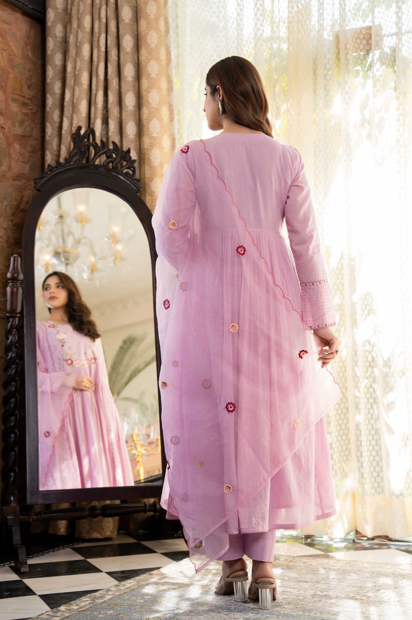 Rosy Bloom Suit Set
