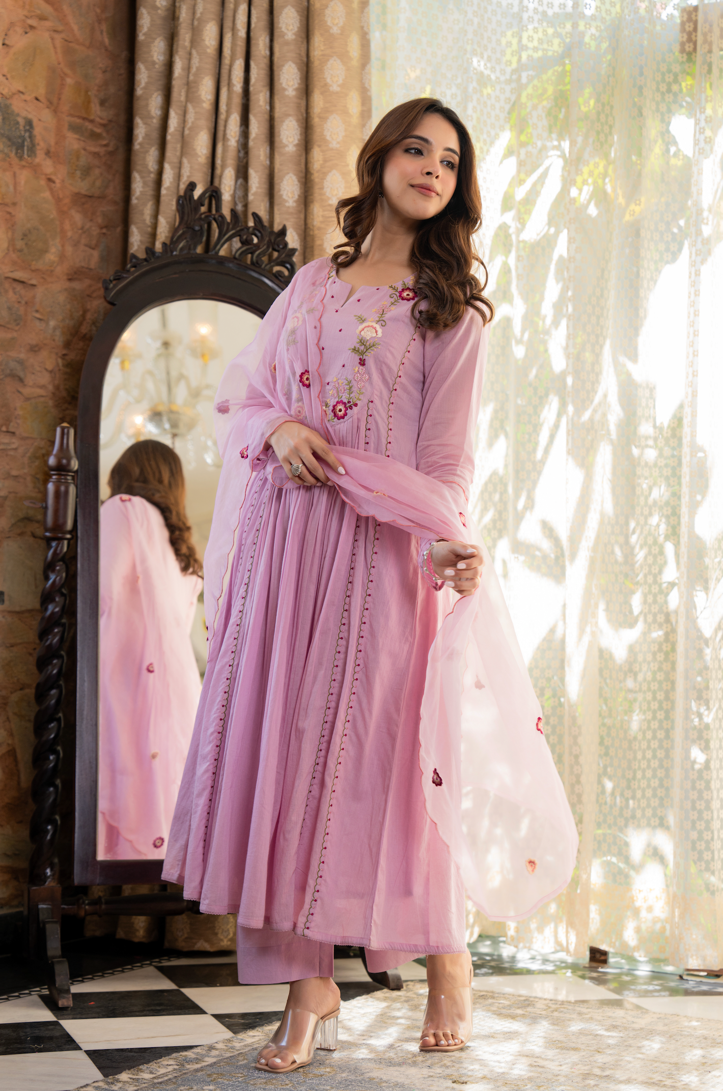 Rosy Bloom Suit Set