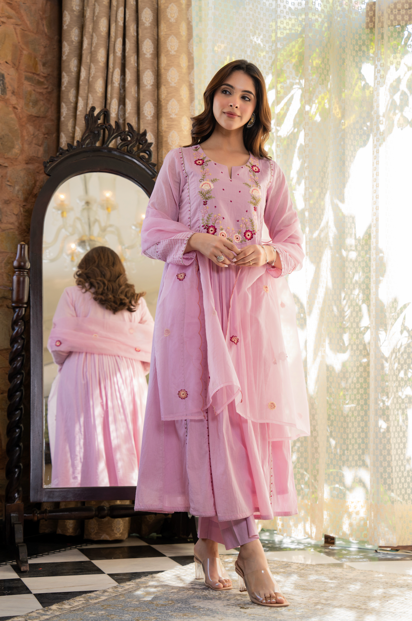 Rosy Bloom Suit Set