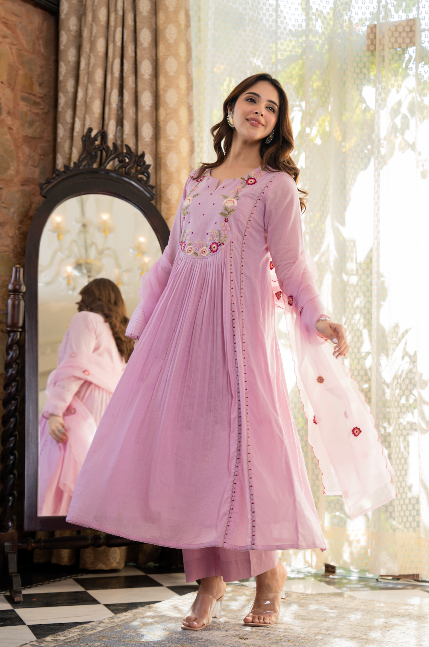 Rosy Bloom Suit Set
