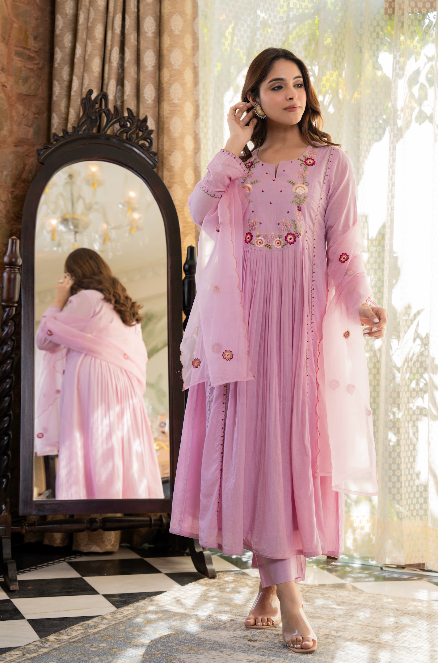 Rosy Bloom Suit Set