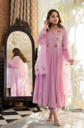 Rosy Bloom Suit Set