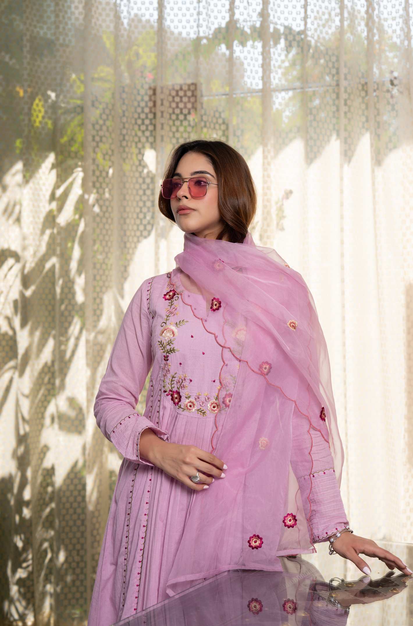 Rosy Bloom Suit Set