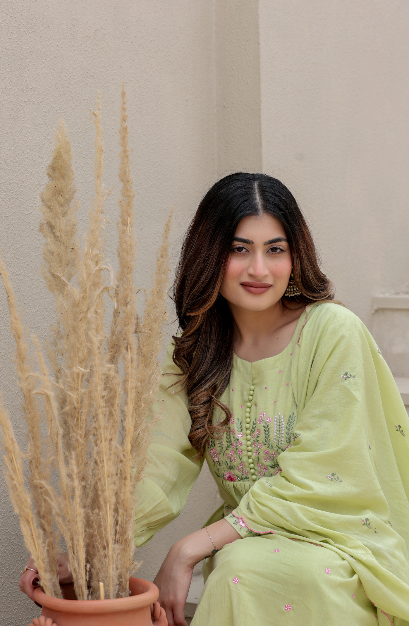 Pista Bloom Mulmul Suit Set
