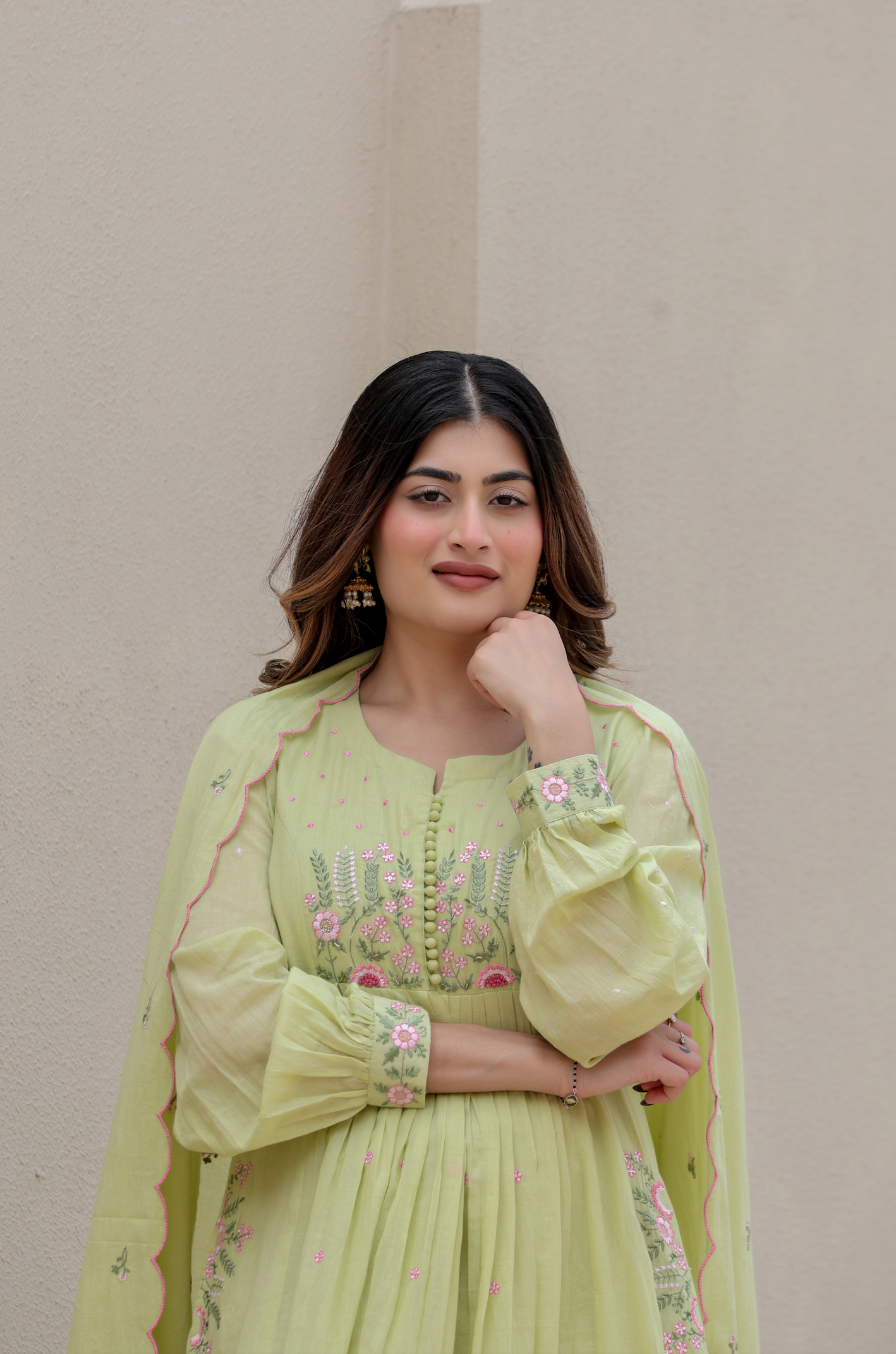 Pista Bloom Mulmul Suit Set