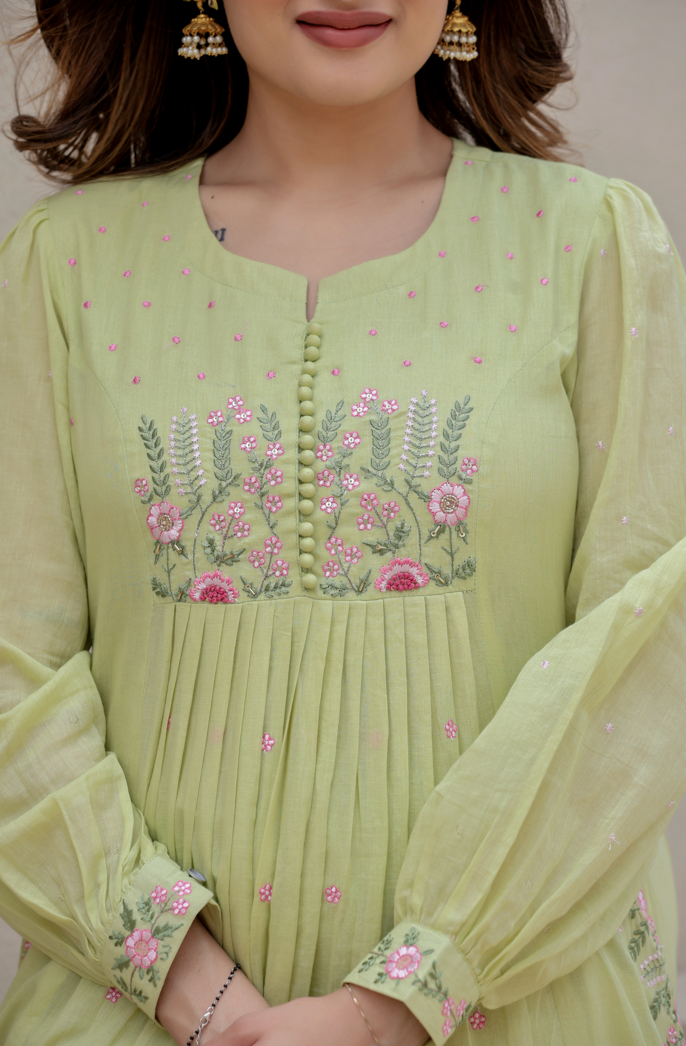 Pista Bloom Mulmul Suit Set