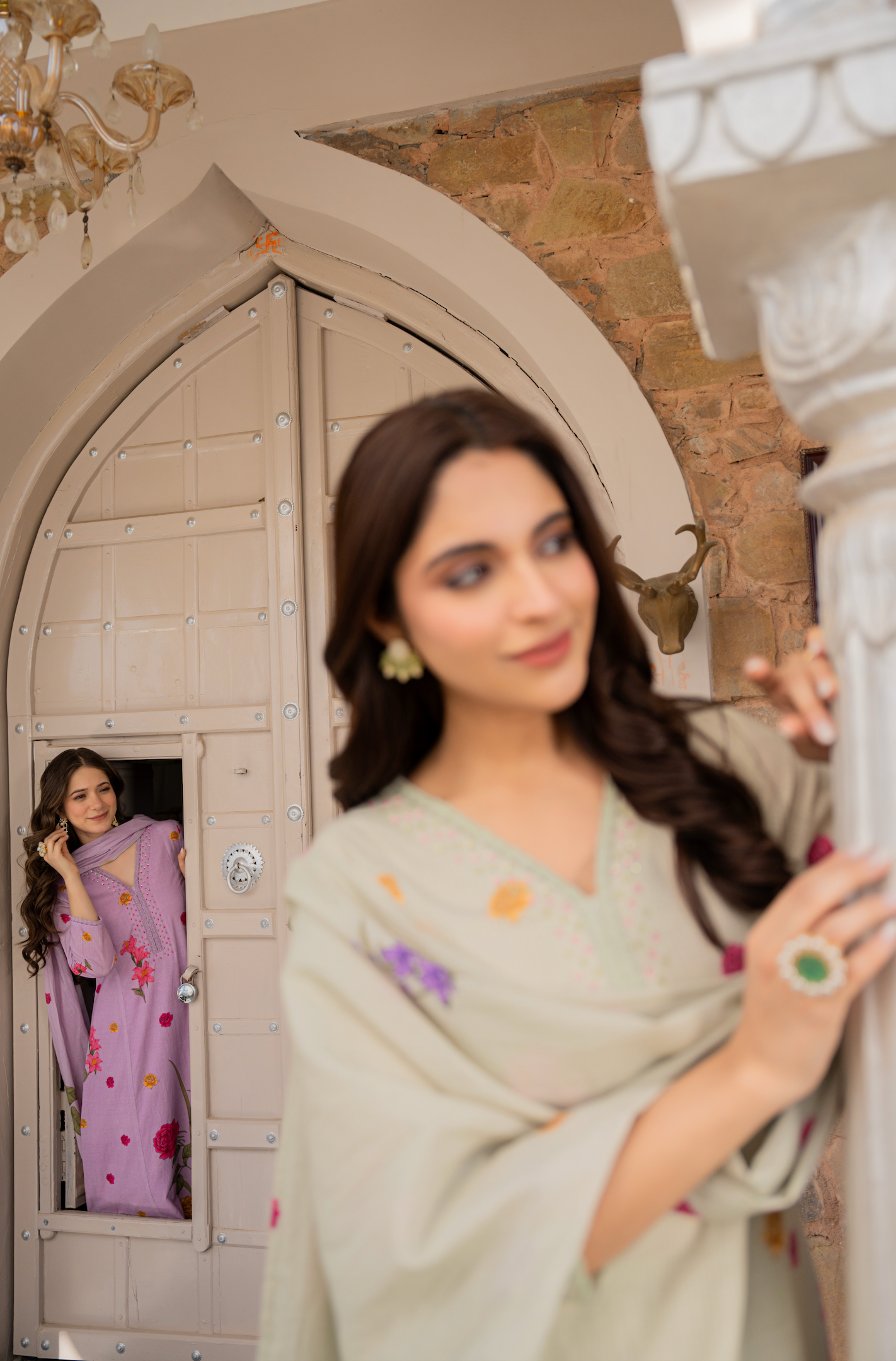 Coastal Lilac Cotton Suit Set