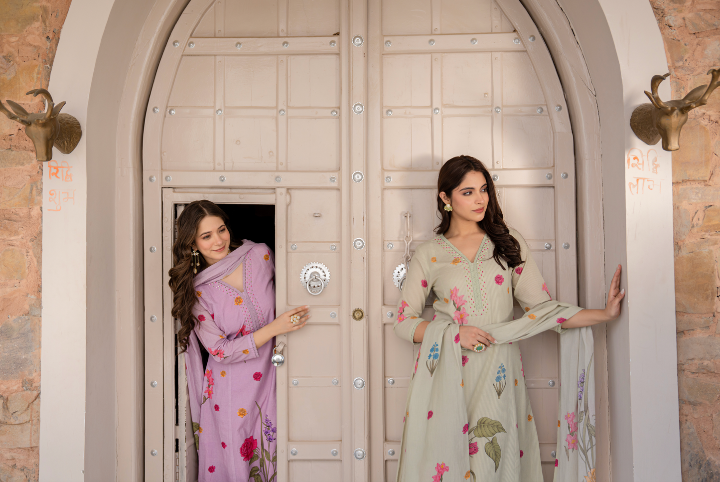 Coastal Lilac Cotton Suit Set