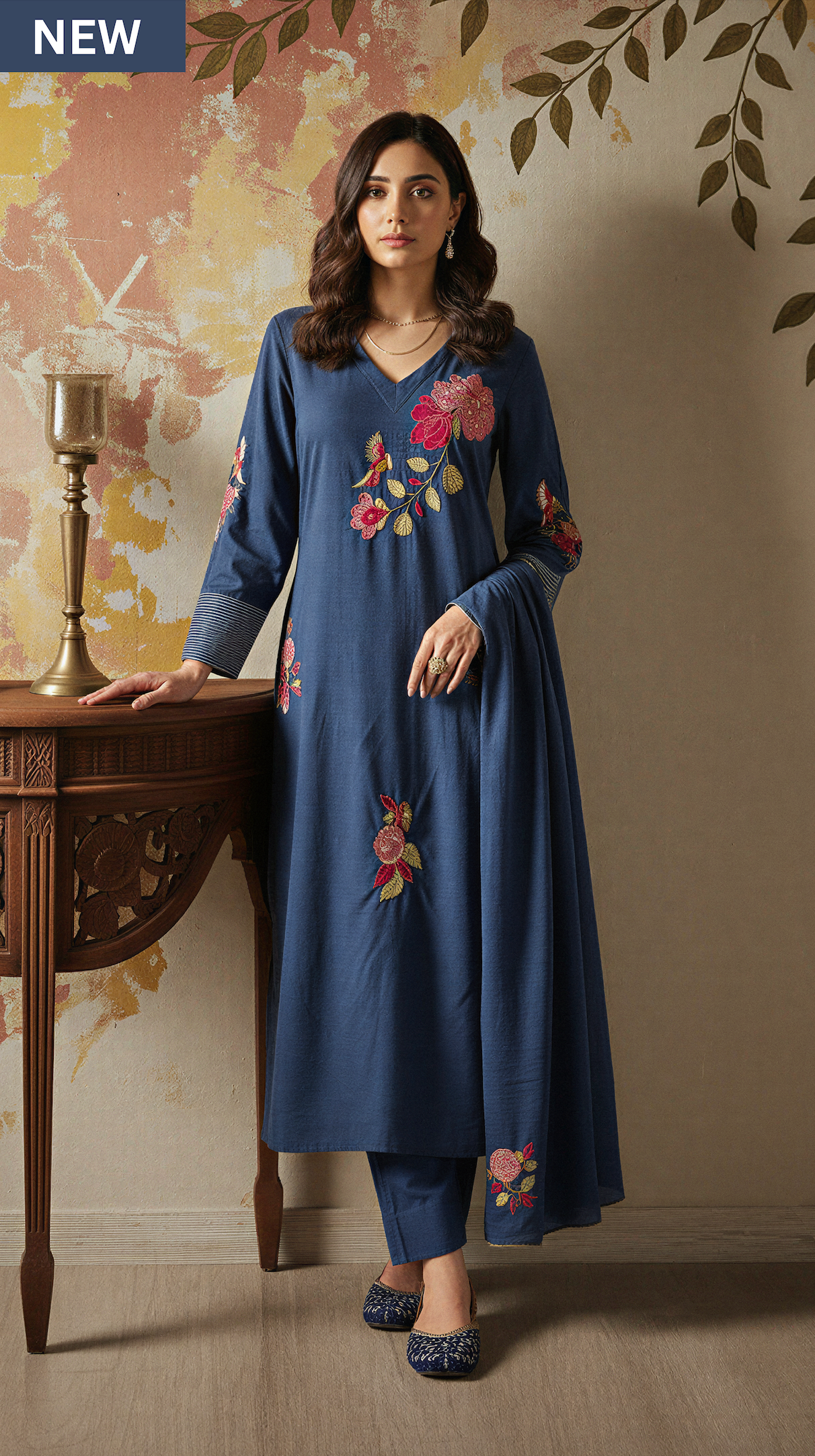 Azure Dream Cotton Suit Set